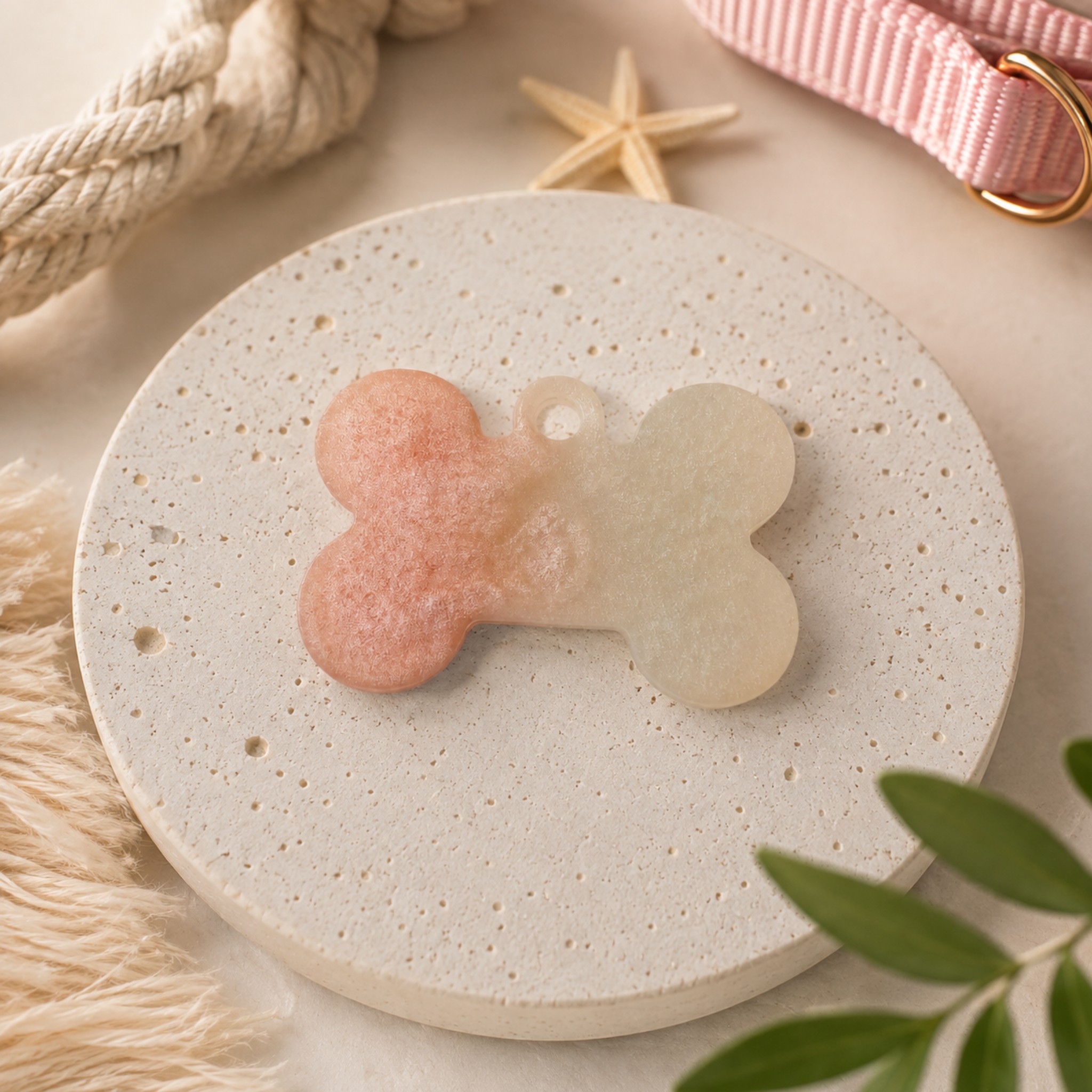 Medagliette Personalizzabili in Resina Glitter per Animali
